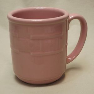 Longaberger Pottery Woven Traditions Horizon of Hope Pink Coffee Mug 2006 - 2007